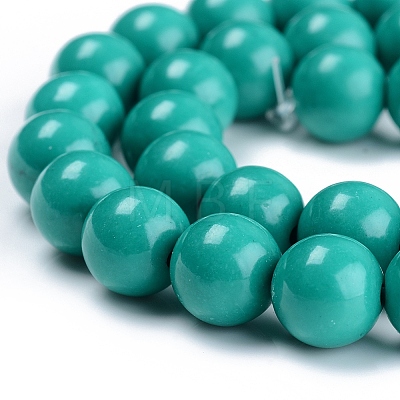 Dyed Natural Mashan Jade Beads Strands X-DJDA-E266-6mm-01-1