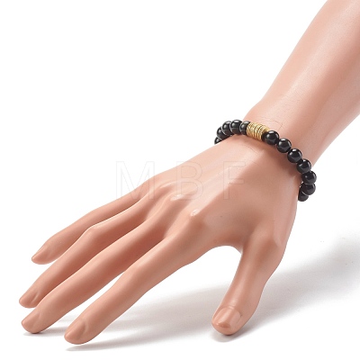 Natural Mixed Stone Stretch Bracelet BJEW-JB06569-1