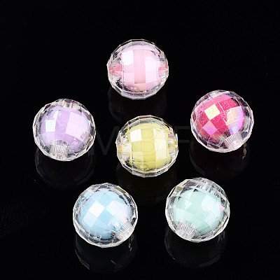 Transparent Acrylic Beads TACR-N011-006B-03-1