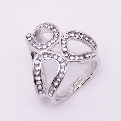 Alloy Rhinestone Women Lady Girls Fashion Scarf Ring Buckle JEWB-WH0011-14P-RS-1