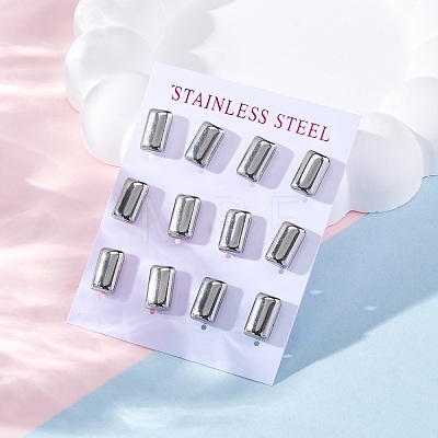 304 Stainless Steel Stud Earrings EJEW-C099-21P-1