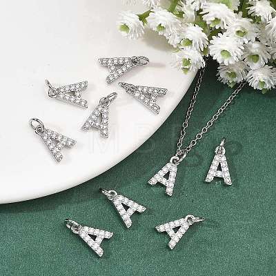 SHEGRACE Brass Micro Pave Clear Cubic Zirconia Pendants XGRQ29980-394P-A-1