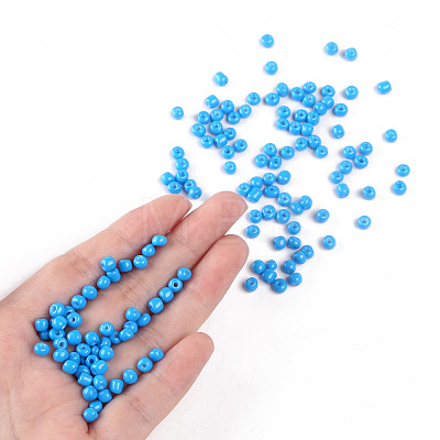 Baking Paint Glass Seed Beads SEED-S003-K17-1