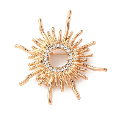 Alloy Crystal Rhinestone Brooches LS-JEWB-P054-01G-1