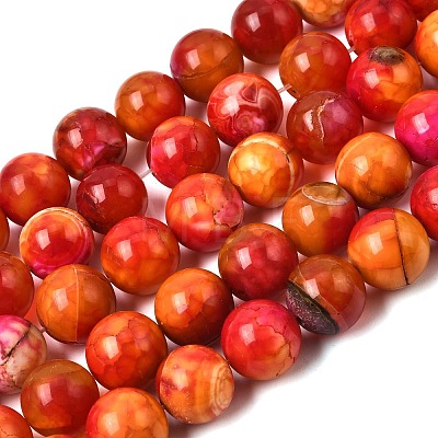 Natural Agate Beads Strands G-Z145-B01-14mm-A-1