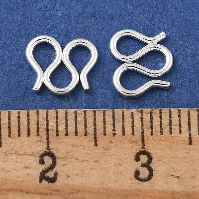 Brass S-Hook Clasps KK-P284-12S-1