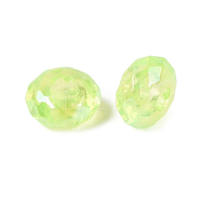Transparent Acrylic European Beads OACR-E033-25E-1