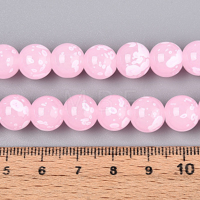 Baking Paint Glass Beads X1-DGLA-N015-10mm-02-1