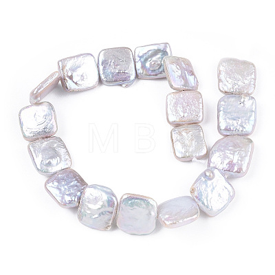 Baroque Natural Nucleated Pearl Keshi Pearl Beads Strands PEAR-S020-K09-2-1