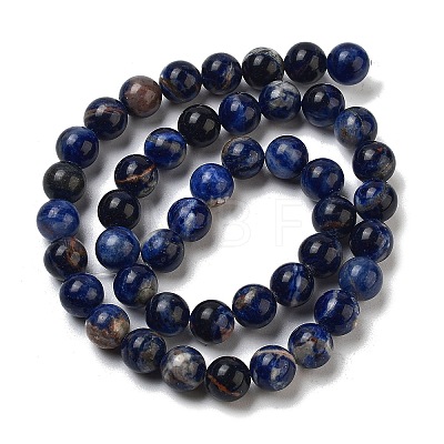 Natural South Africa Sodalite Beads Strands G-S259-35-12mm-01-1