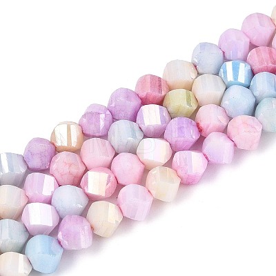 Anti-Tarnish Electroplate Glass Beads Strands GLAA-T025-6mm-14I-1