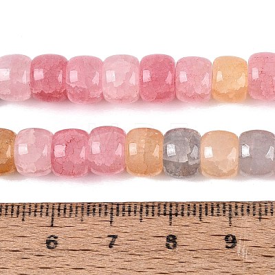 Ombre Effect Dyed Glass Beads Strands GLAA-Q106-05B-A03-1