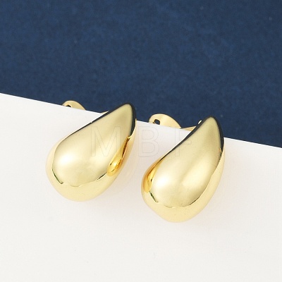 Rack Plating Brass Teardrop Stud Earrings EJEW-R150-05G-1