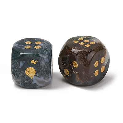 Natural Indian Agate Dices G-T143-29-04-1
