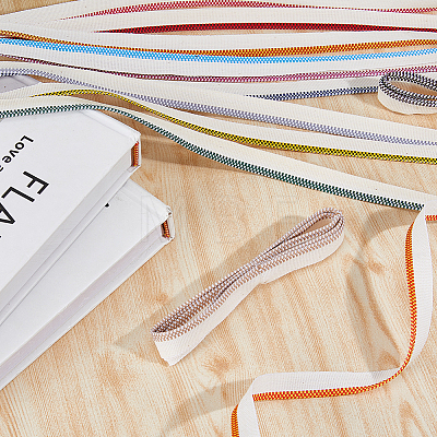 12Pcs 12 Colors Polyester Book Headbands OCOR-FH0001-36-1