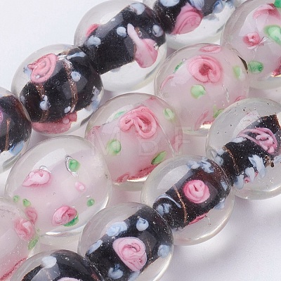 Handmade Lampwork Beads Strands LAMP-K027-05-1