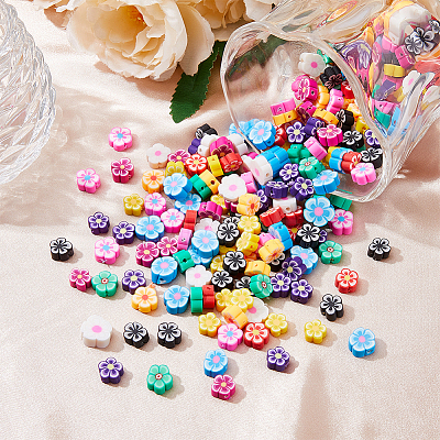 DICOSMETIC 300Pcs 10 Colors Handmade Polymer Clay Beads CLAY-DC0001-10-1