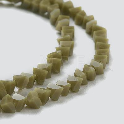 Glass Beads Strands GLAA-L031-01-C08-1