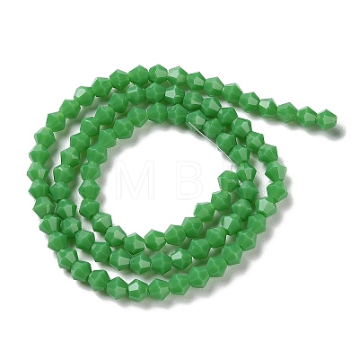 Opaque Solid Color Imitation Jade Glass Beads Strands GLAA-F029-P4mm-08-1