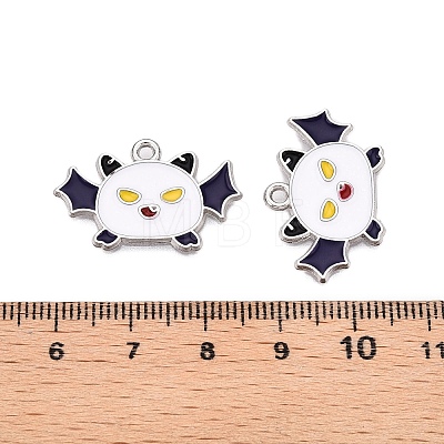 Halloween Theme Alloy Enamel Pendants ENAM-T020-08E-1