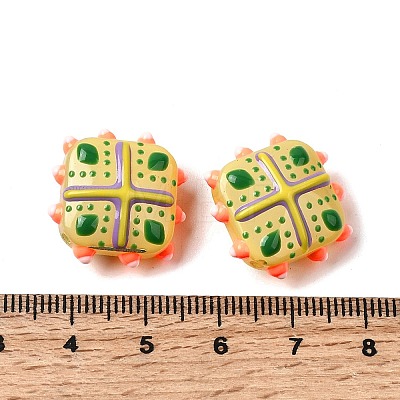 Glass Imitation Jade Beads GLAA-L051-03B-1