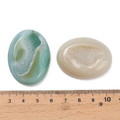 Oval Natural Druzy Geode Agate Ornament G-F833-U01-02-1