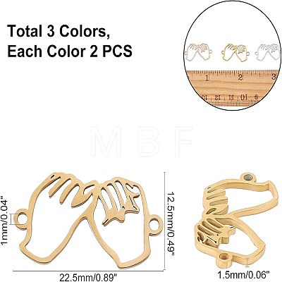 Unicraftale 304 Stainless Steel Links STAS-UN0018-08-1