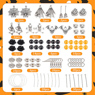 DIY Halloween Theme Earrings Making Set DIY-SC0021-64-1