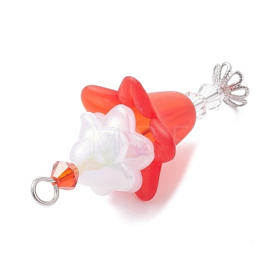 Imitation Austrian Crystal Beads and Acrylic Beads Pendants PALLOY-TA00373-1