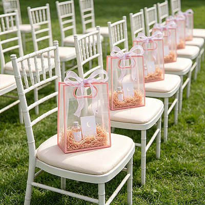 24Pcs PP Plastic Gift Tote Bags ABAG-GA0001-14B-1