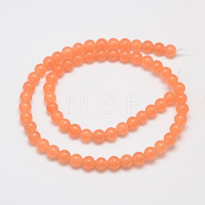 Natural & Dyed Malaysia Jade Bead Strands X-G-A146-6mm-A05-1