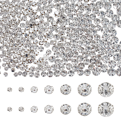 Globleland 700Pcs 7 Style Sew on Rhinestone KK-GL0001-01-1