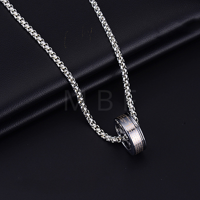 Alloy Pendant 201 Stainless Steel Chain Necklaces for Men FS-WG147E5-13-1