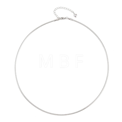 2MM Round Brass Chain Necklace Making KK-P354-02P-1