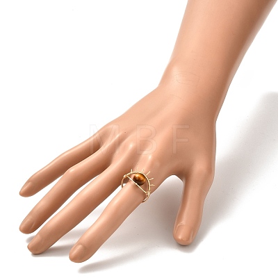 Healing Power Natural Tiger Eye Rings Set for Men Women X1-RJEW-TA00007-06-1