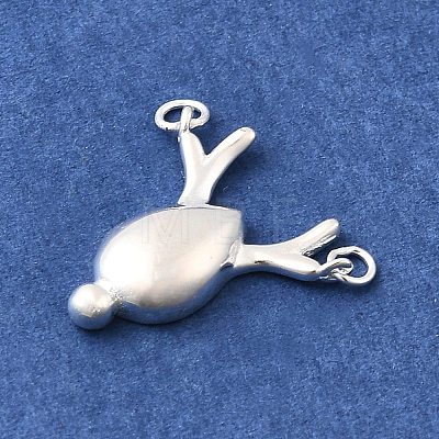 Christmas 925 Sterling Silver Deer Charms STER-A048-10S-1