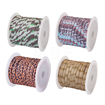 4 Colors Flat Polyester Elastic Cord EC-TA0001-03B-1