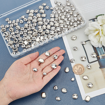 480Pcs 6 Style CCB Plastic Beads CCB-PH0001-22-1