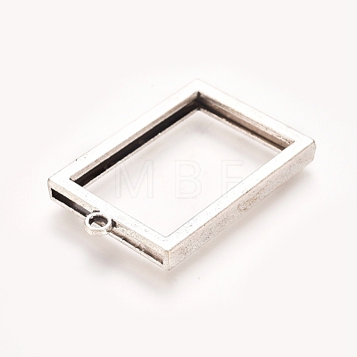 Rack Plating Alloy Photo Locket Pendants PALLOY-WH0068-03AS-1