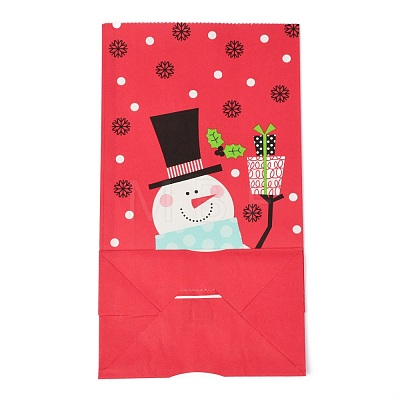Christmas Theme Kraft Paper Bags CARB-H030-B05-1