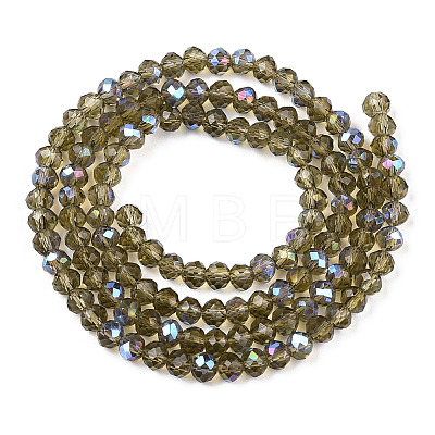 Electroplate Glass Beads Strands EGLA-A034-T3mm-L30-1