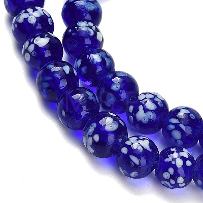 Handmade Lampwork Beads Strands LAMP-H071-01B-1