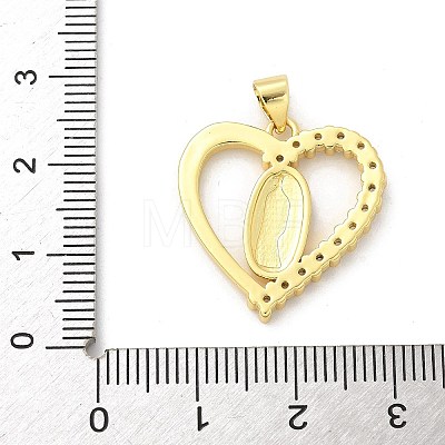 Brass Micro Pave Cubic Zirconia Pendants KK-S511-26A-G-1