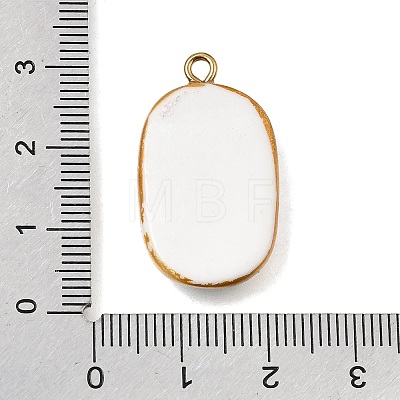 Fruit & Floral & Animals Printed Handmade Porcelain Pendants STAS-Z207-01G-08-1