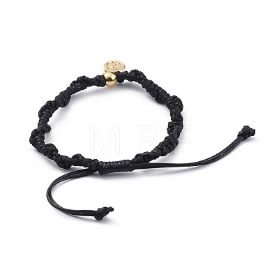 Adjustable Korean Waxed Polyester Cord Braided Bead Bracelets BJEW-JB04670-04-1