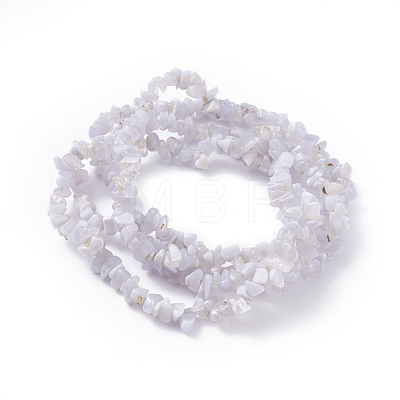 Natural Blue Lace Agate Beads Strands X-G-G782-24-1