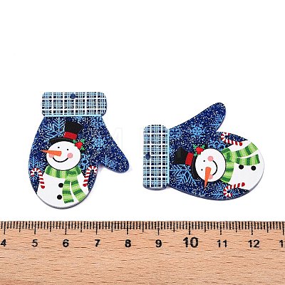 Christmas Theme Printing Acrylic Pendants BACR-N002-01B-1