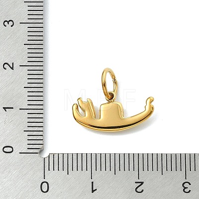 304 Stainless Steel Pendants STAS-A145-03F-G-1
