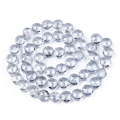 Electroplate Glass Beads Strands EGLA-Q084-12mm-11-1
