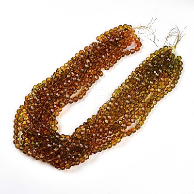 Baking Paint Transparent Glass Beads X1-DGLA-A035-T10mm-A05-1